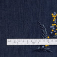 Mimosa Embroidered Cotton - Indigo